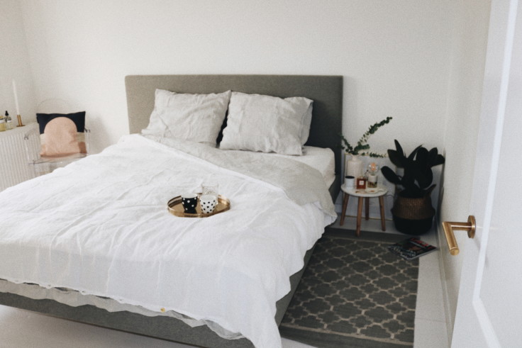 bed frame - bedroom - eve sleep - linen sheets - mattress